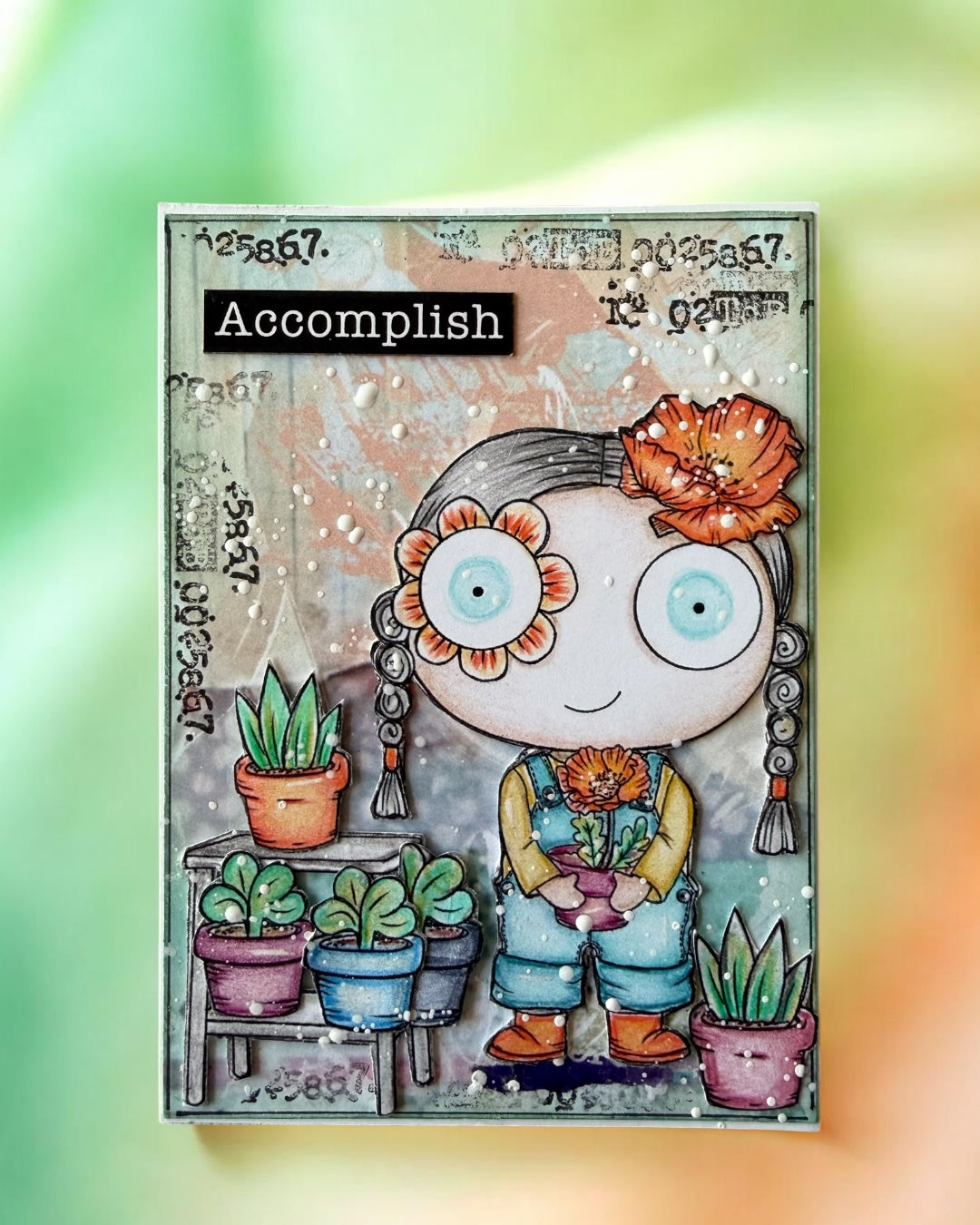 Poppy’s Potted Plants Digital Stamp and Card Kit