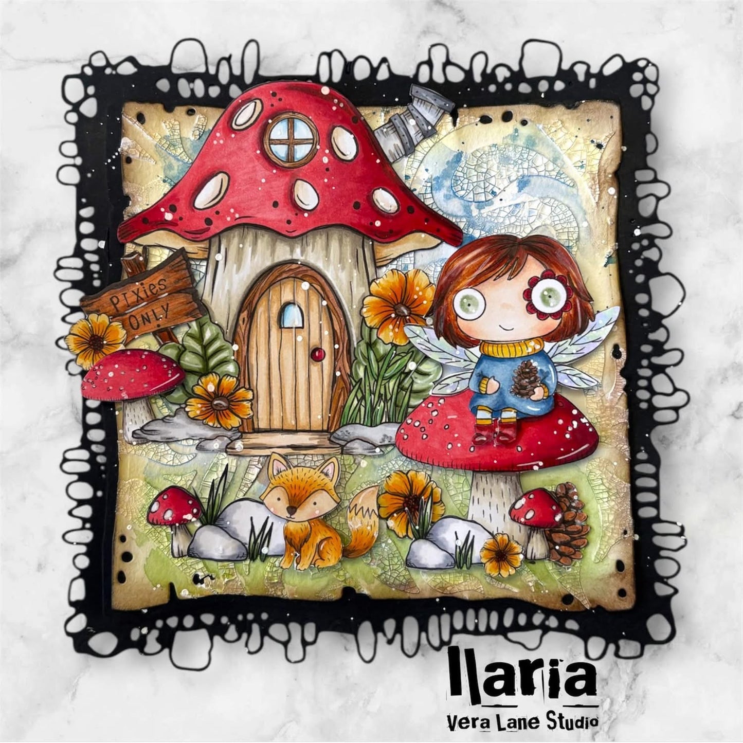 Pixie House Scene Builders | Fairy Chronicles Digi Stamps | Whimsical Fairy Houses by Vera Lane Studio