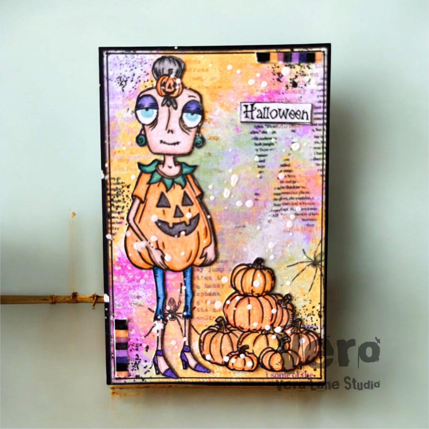 Gourd Dee - 5 digit stamps, 3 backgrounds Card Kit