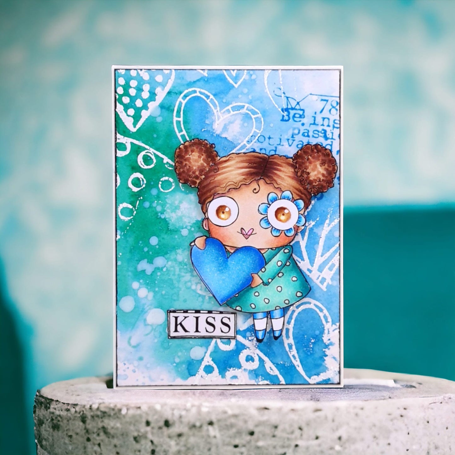 February‘s heart - 9 Digi stamp bundle in jpg and png files be