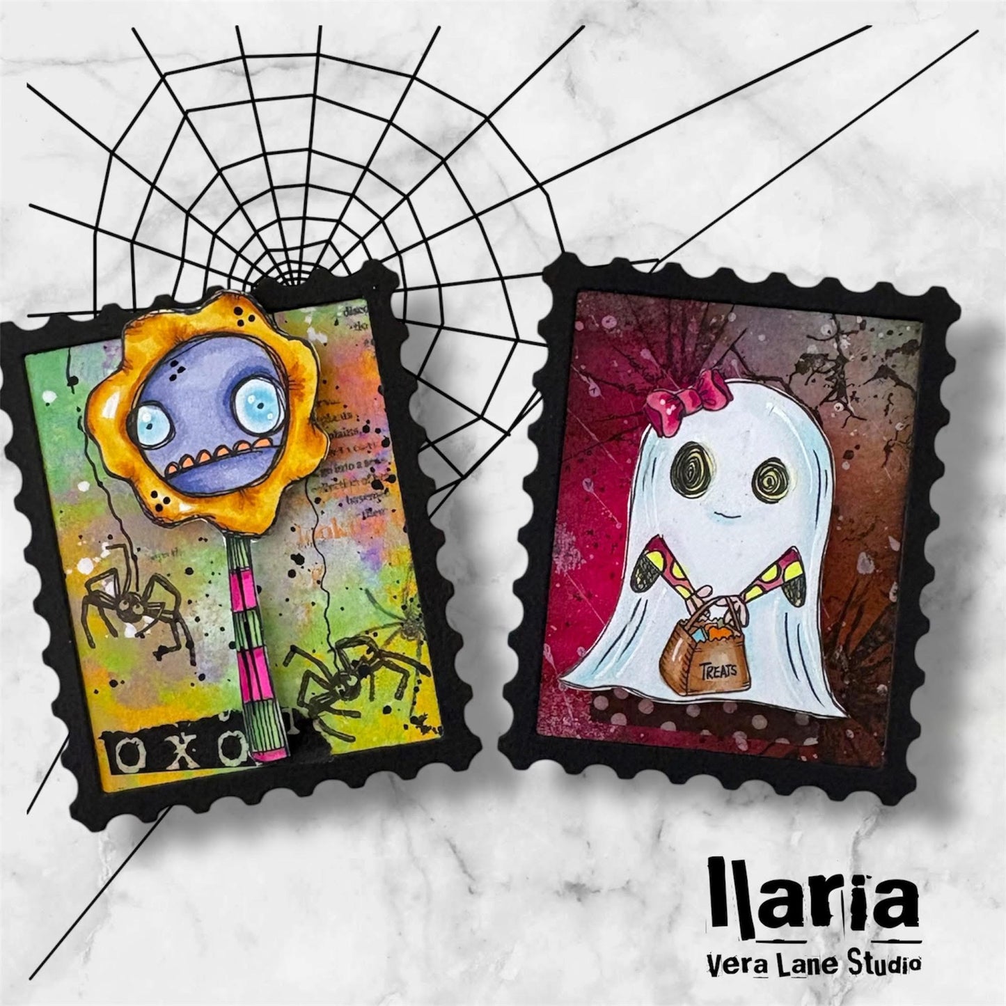 Flytrap - 5 Digi stamps in jpg and png files