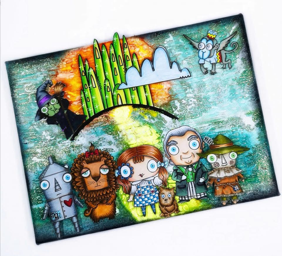 The Scarecrow (Oz) - 5 Digi stamps