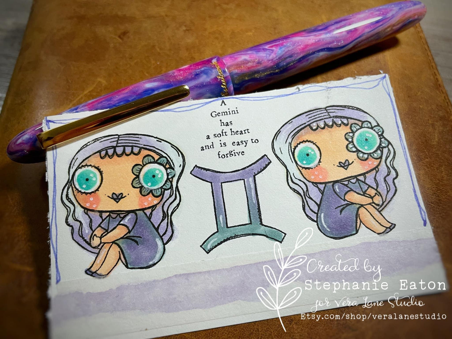 Gemini - 5 Digi stamps in jpg and png files