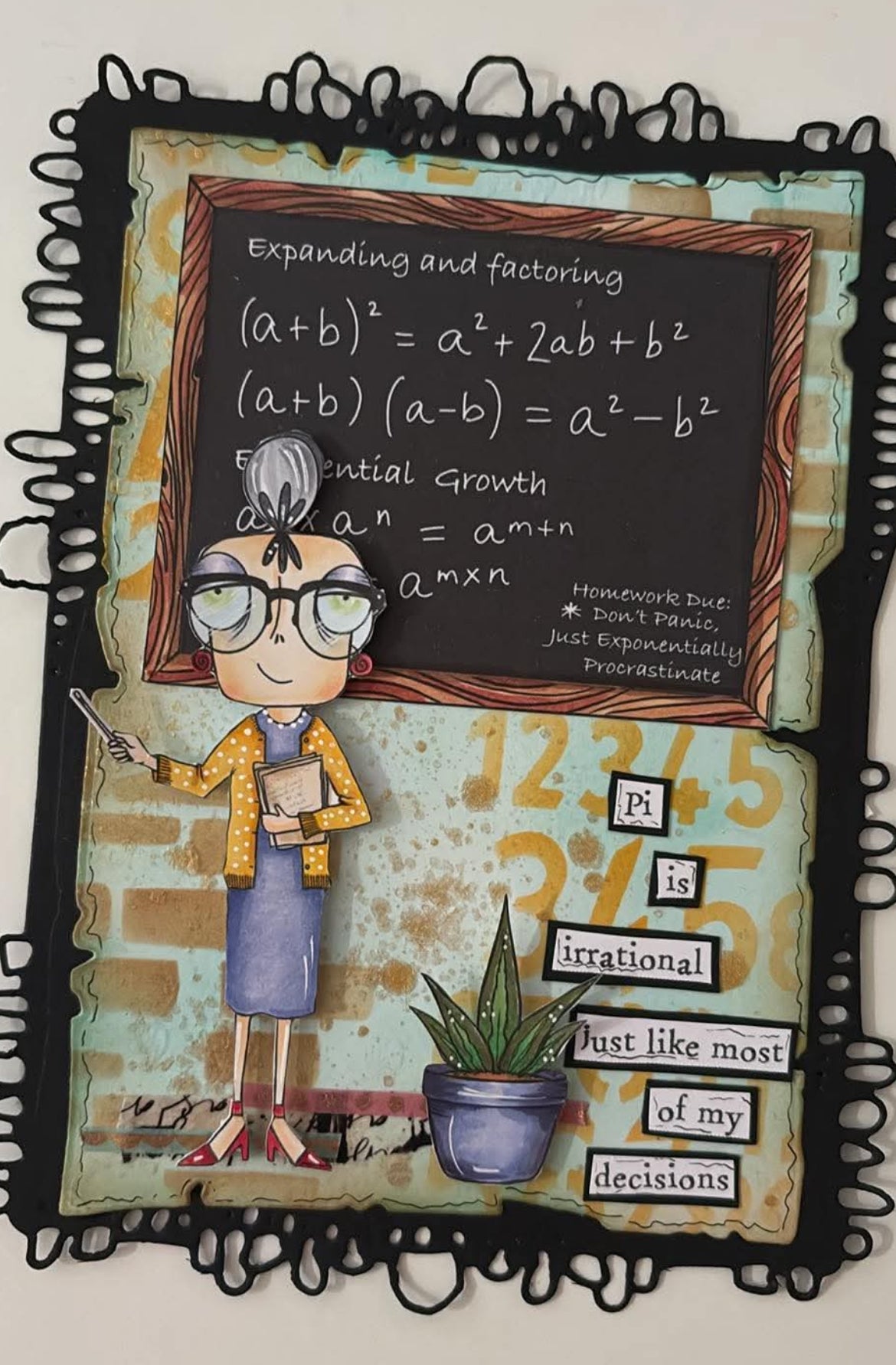 Miss Dee Does Maths - 7 Digi stamps in jpg and png files