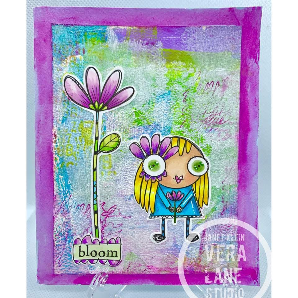 Floweret - 5 digi stamp bundle in jpg and png files