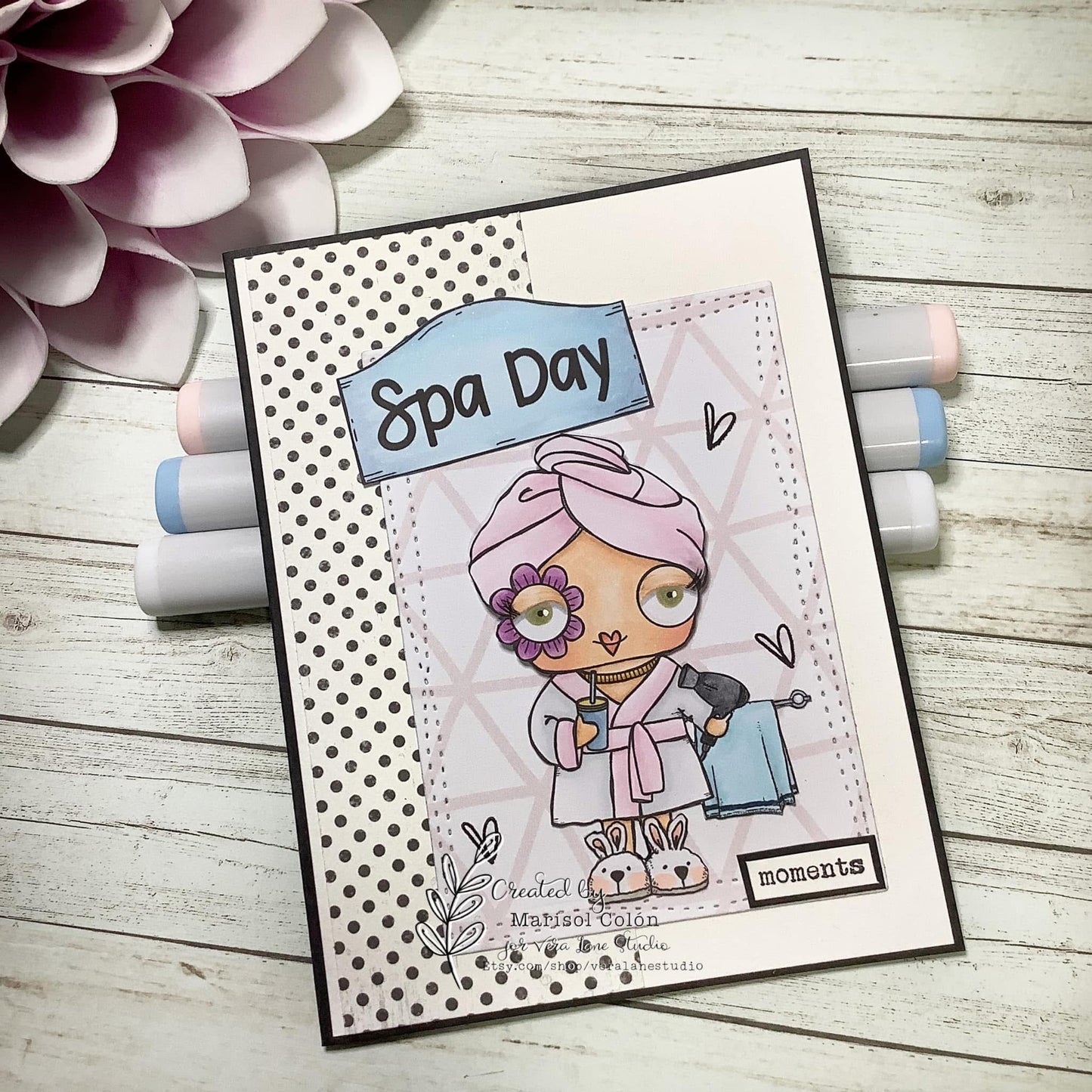 Spa Day - 6 digi stamp set