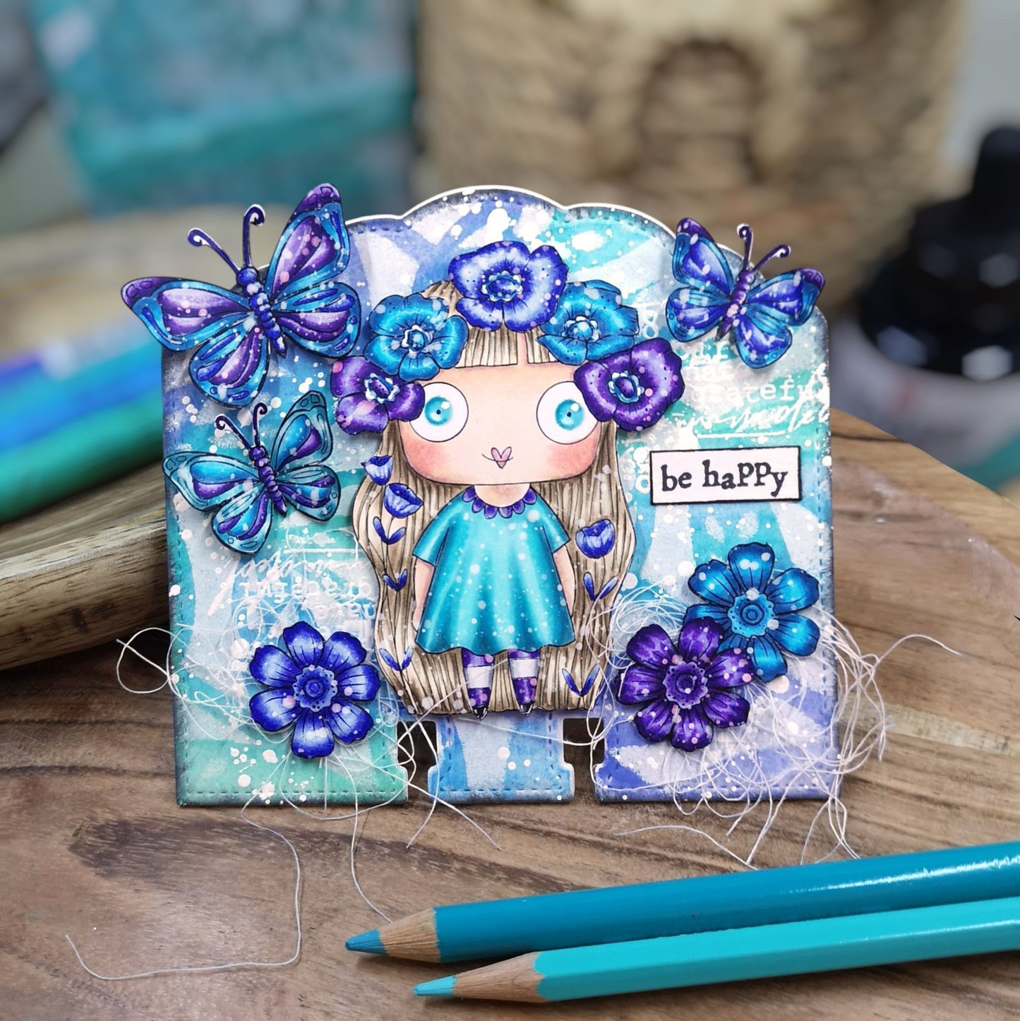 Garden in Her Heart - 6 Digi stamps in jpg and png files