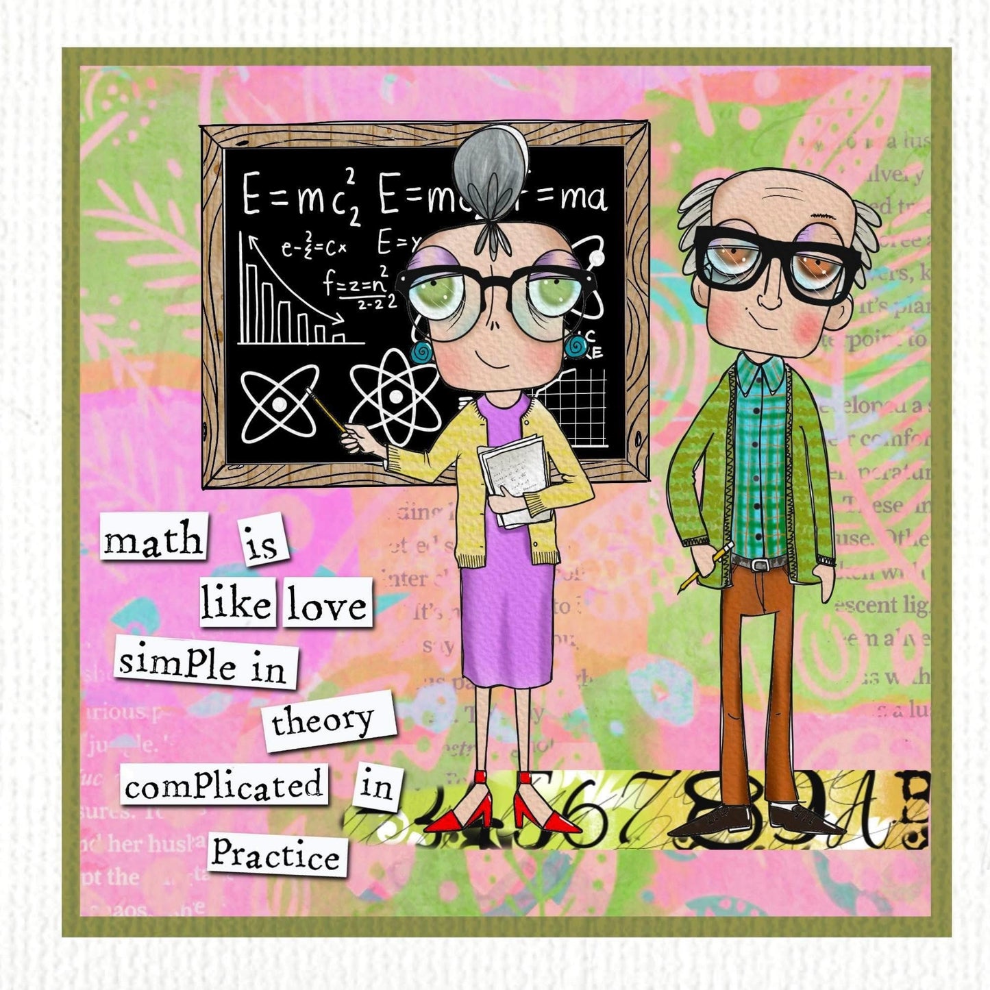 Professor Dee - 7 Digi stamps in jpg and png files