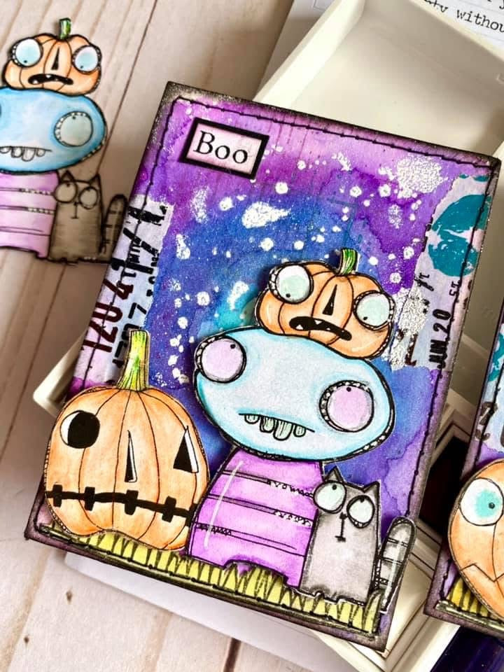 Morty’s Halloween - 5 Digi stamps in jpg and png files