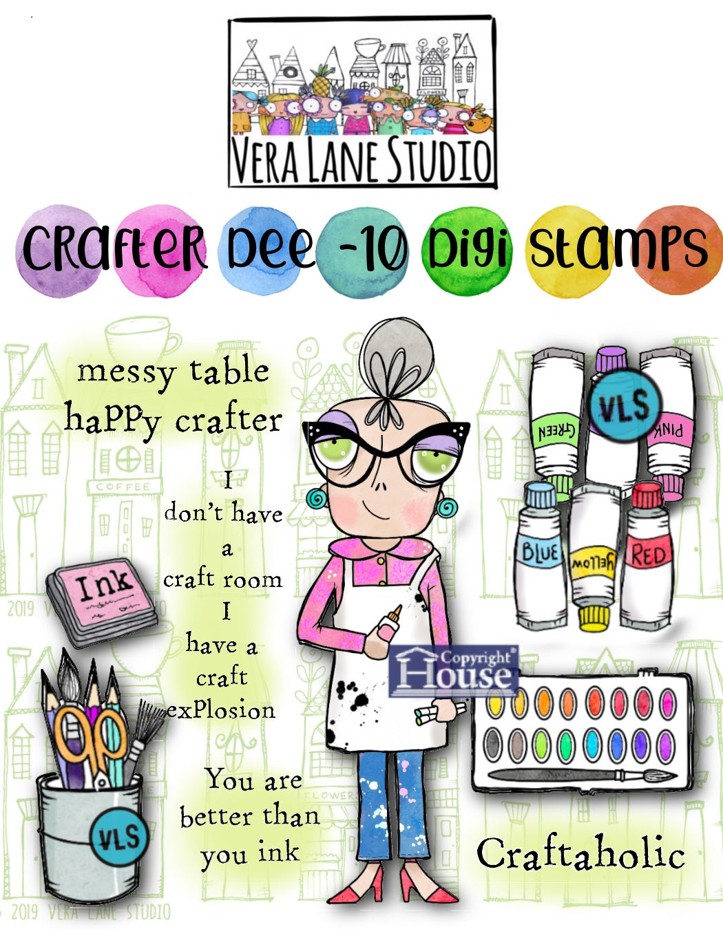 Crafter Dee - 10 Digi Stamps