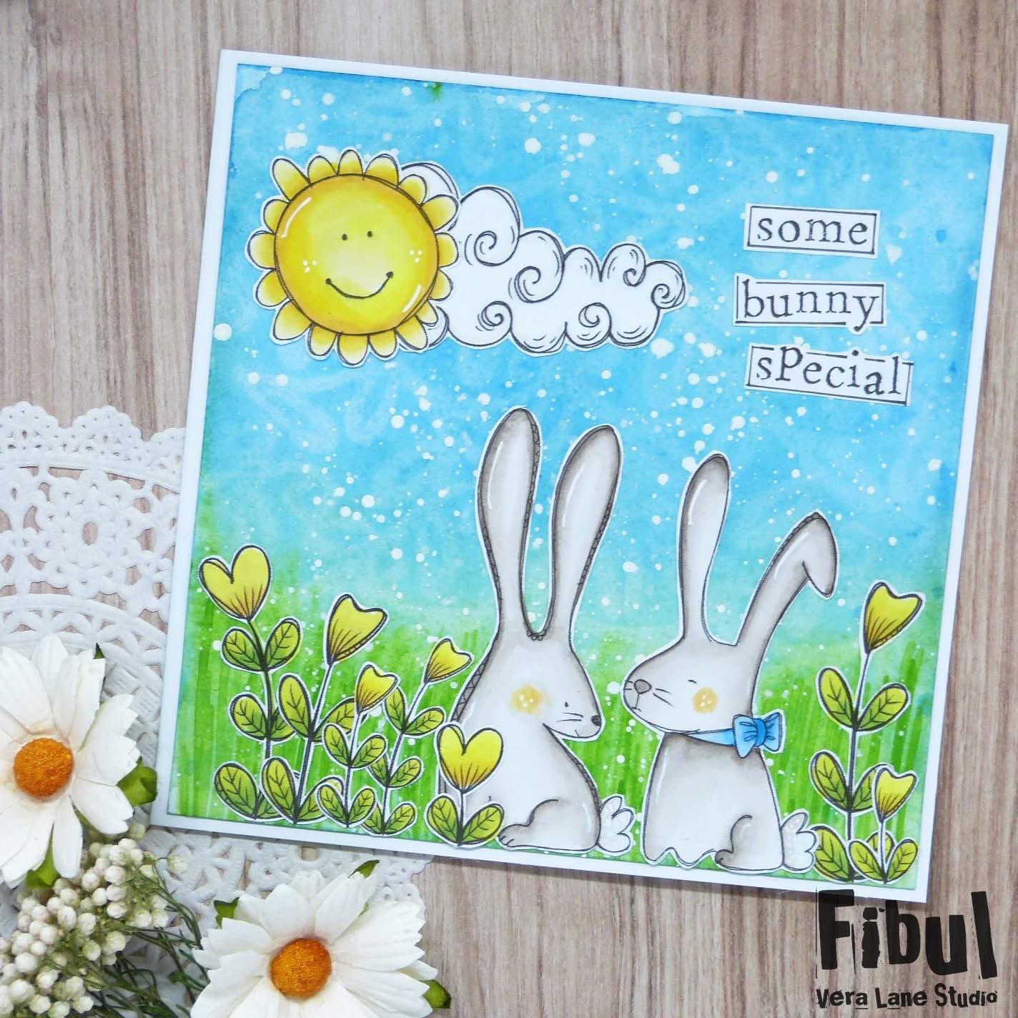 Doodle Bunnies - 11 Digi stamps in jpg and png files