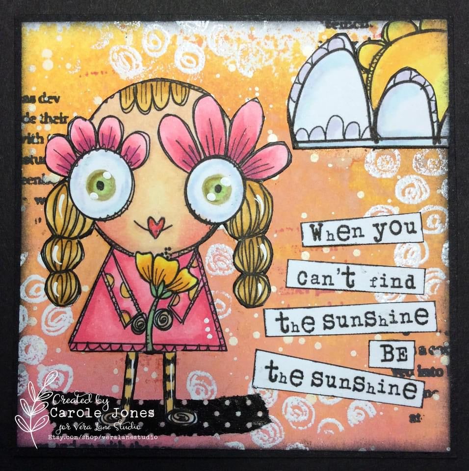 Be the sunshine - 6 Digi stamp bundle in jpg and png files