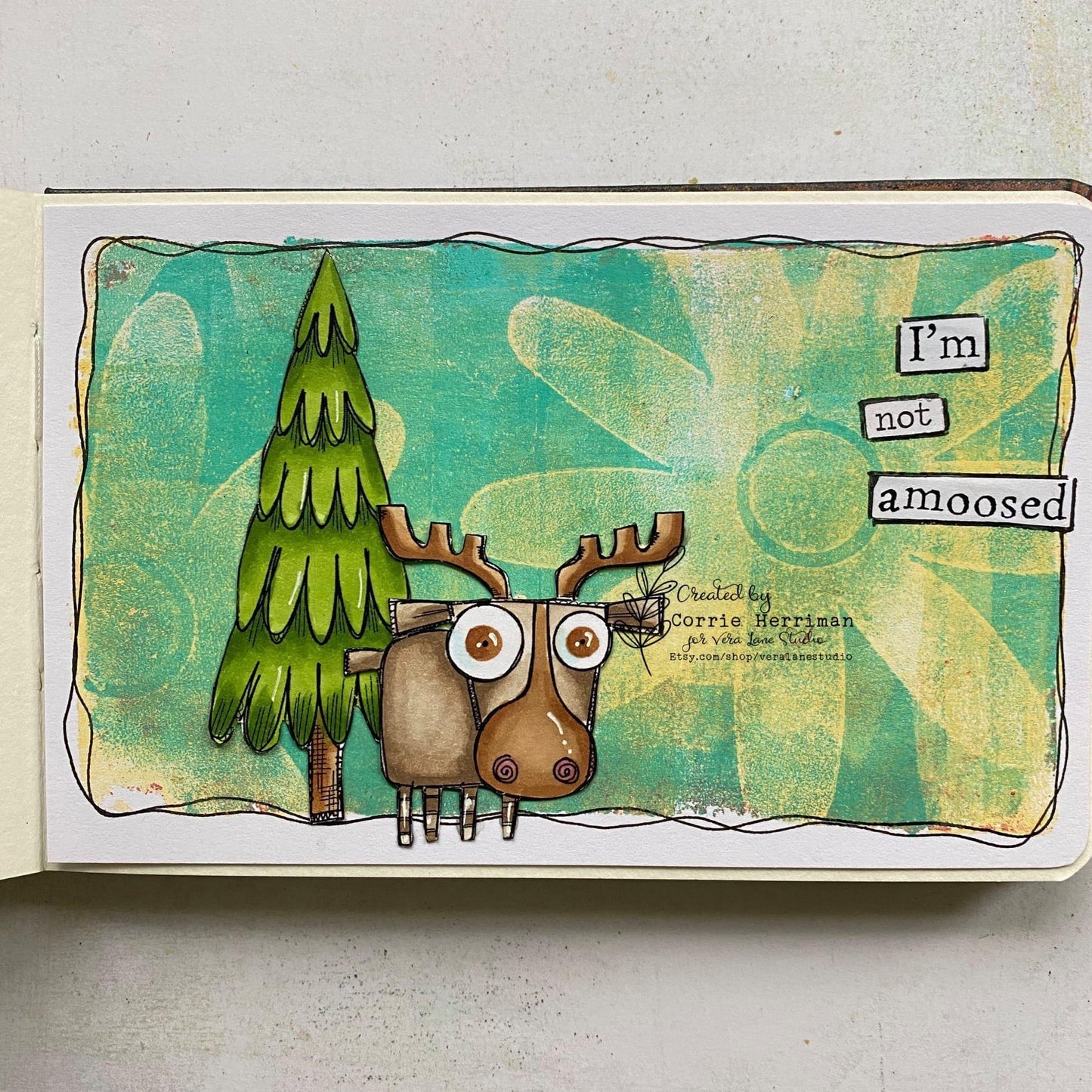 Moose Hunt - 5 digi stamps in jpg and png files