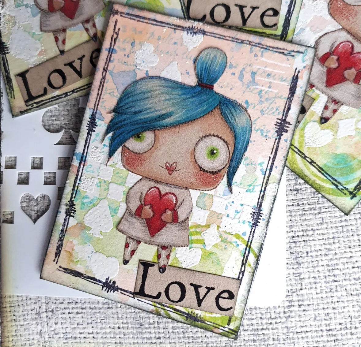 Dailies - 6 Digi stamps in jpg and png files