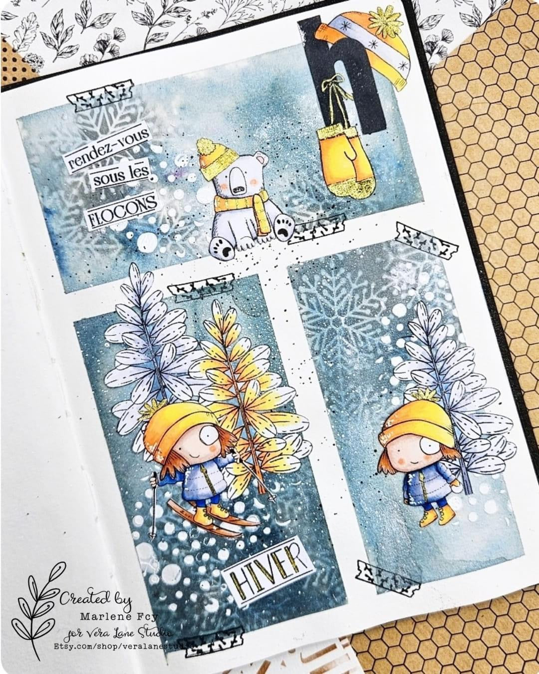January’s Hat - 8 Digi stamp bundle in jpg and png files be