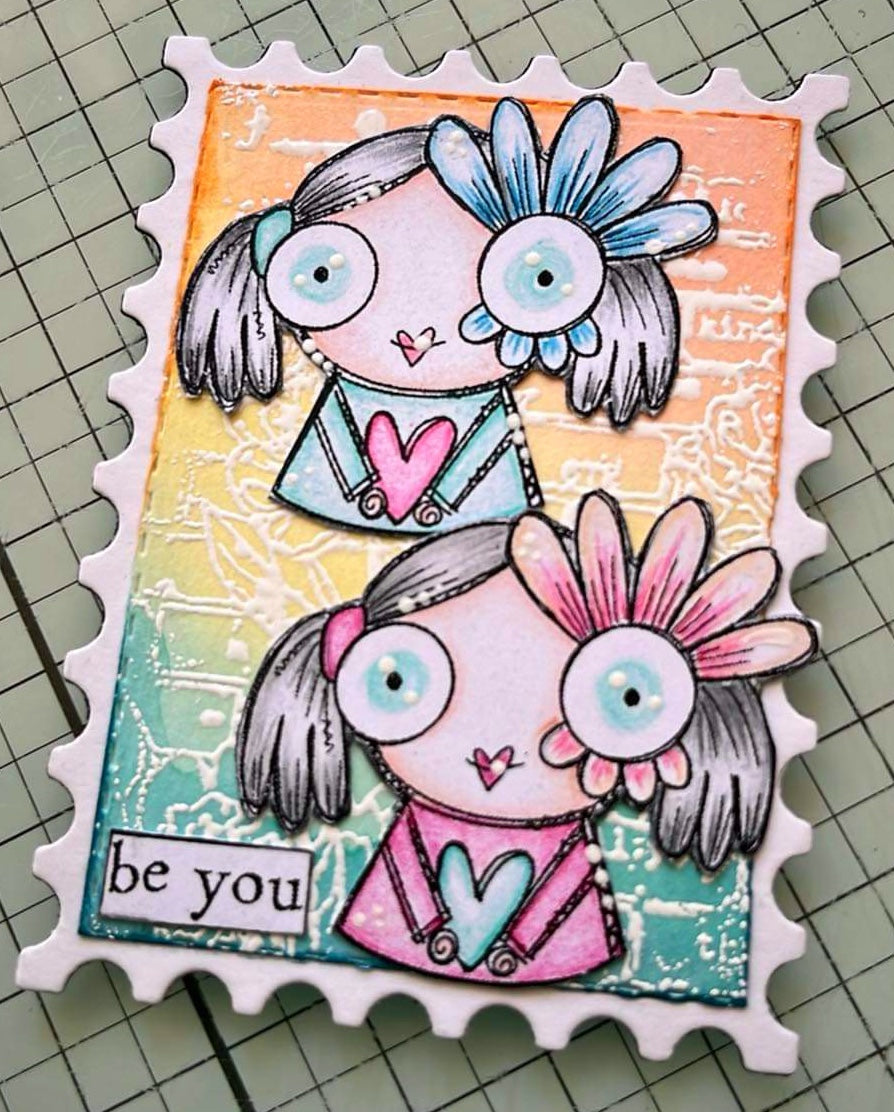 Head Starts - 8 Digi stamps in jog and png files