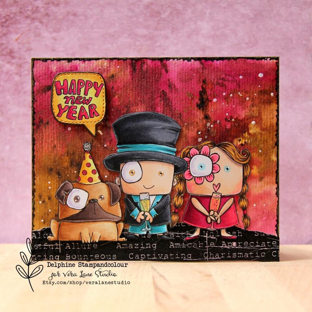 Tails and Wiggles- 6 Digi stamp bundle in jpg and png files