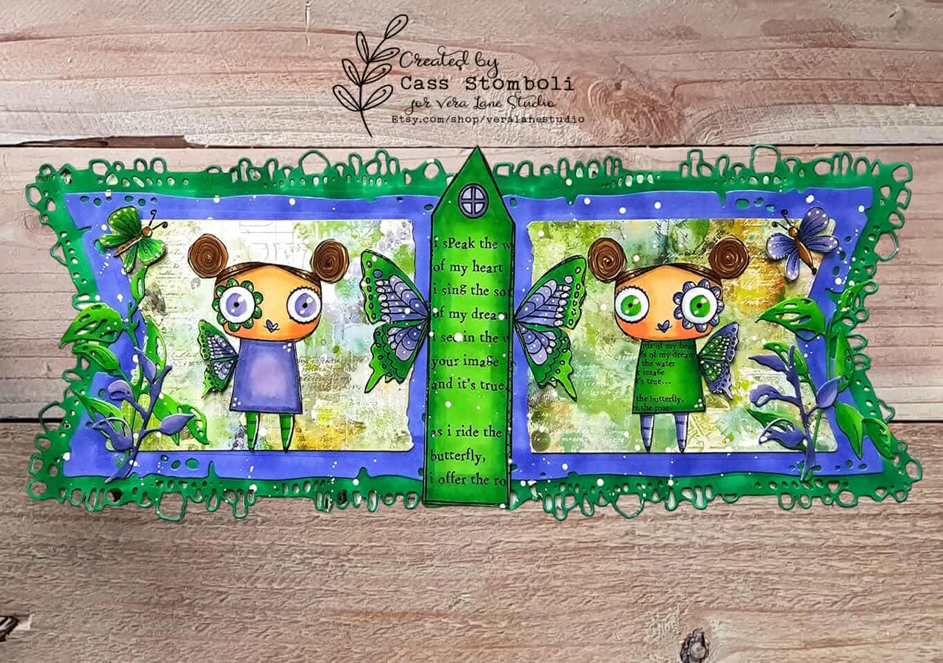Butterfly House - 6 Digi stamps in both jpg and png files.