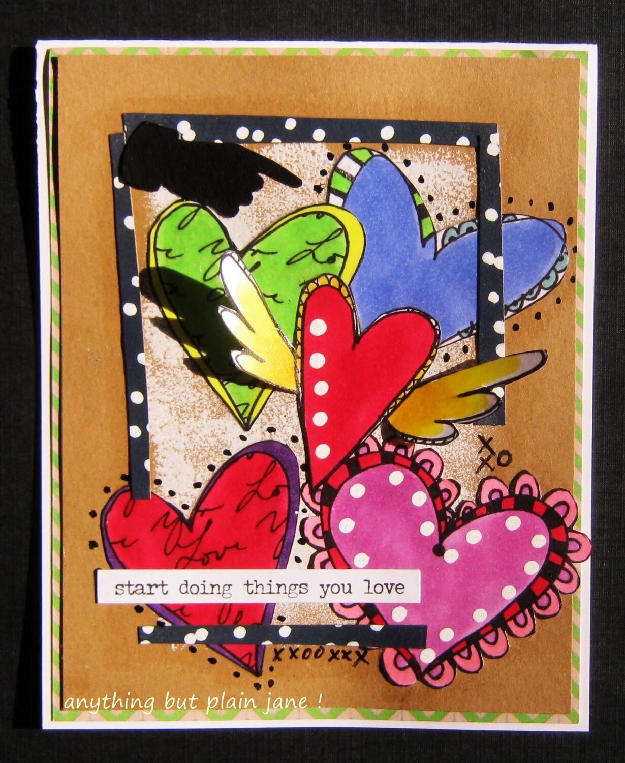 Have Hearts - Twelve digi stamps available for instant download