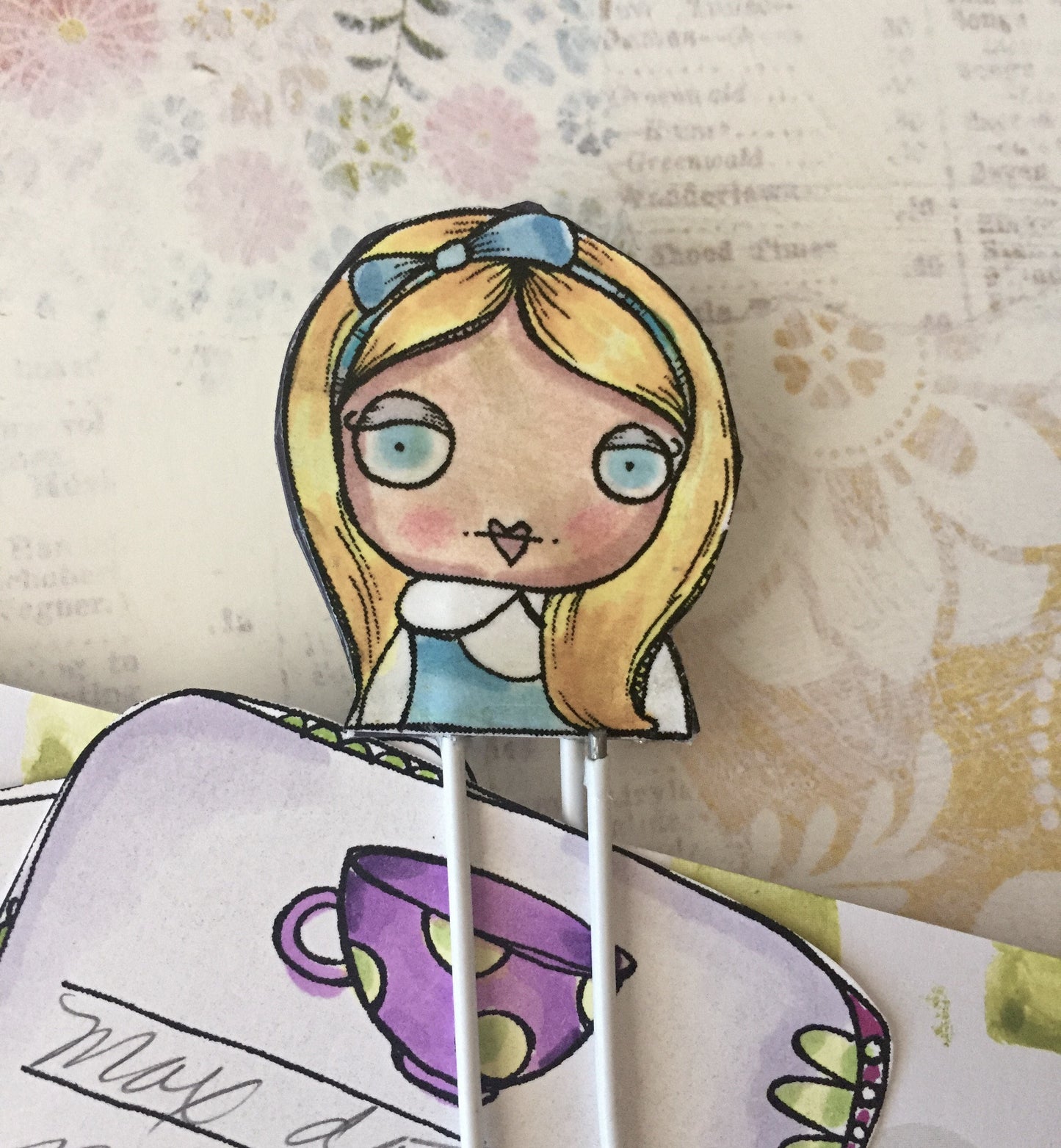 Wonderland Set 1 - Alice, Mad Hatter, White Rabbit, and Caterpillar 10 digi stamp bundle