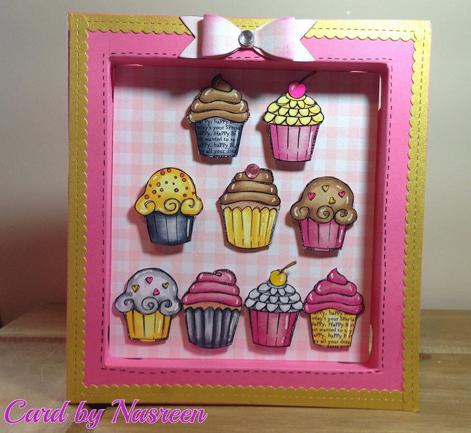 Cupcakes - 9 digi stamps available for instant download