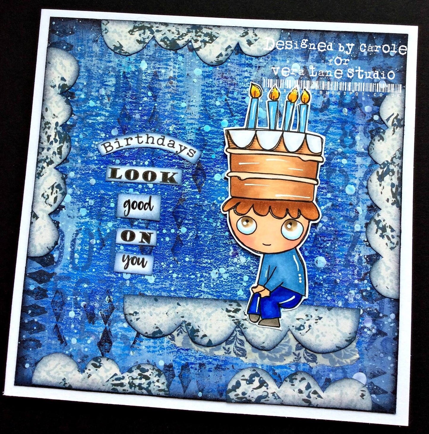 Birthdays - 4 digi stamps in png and jpg high resolution files