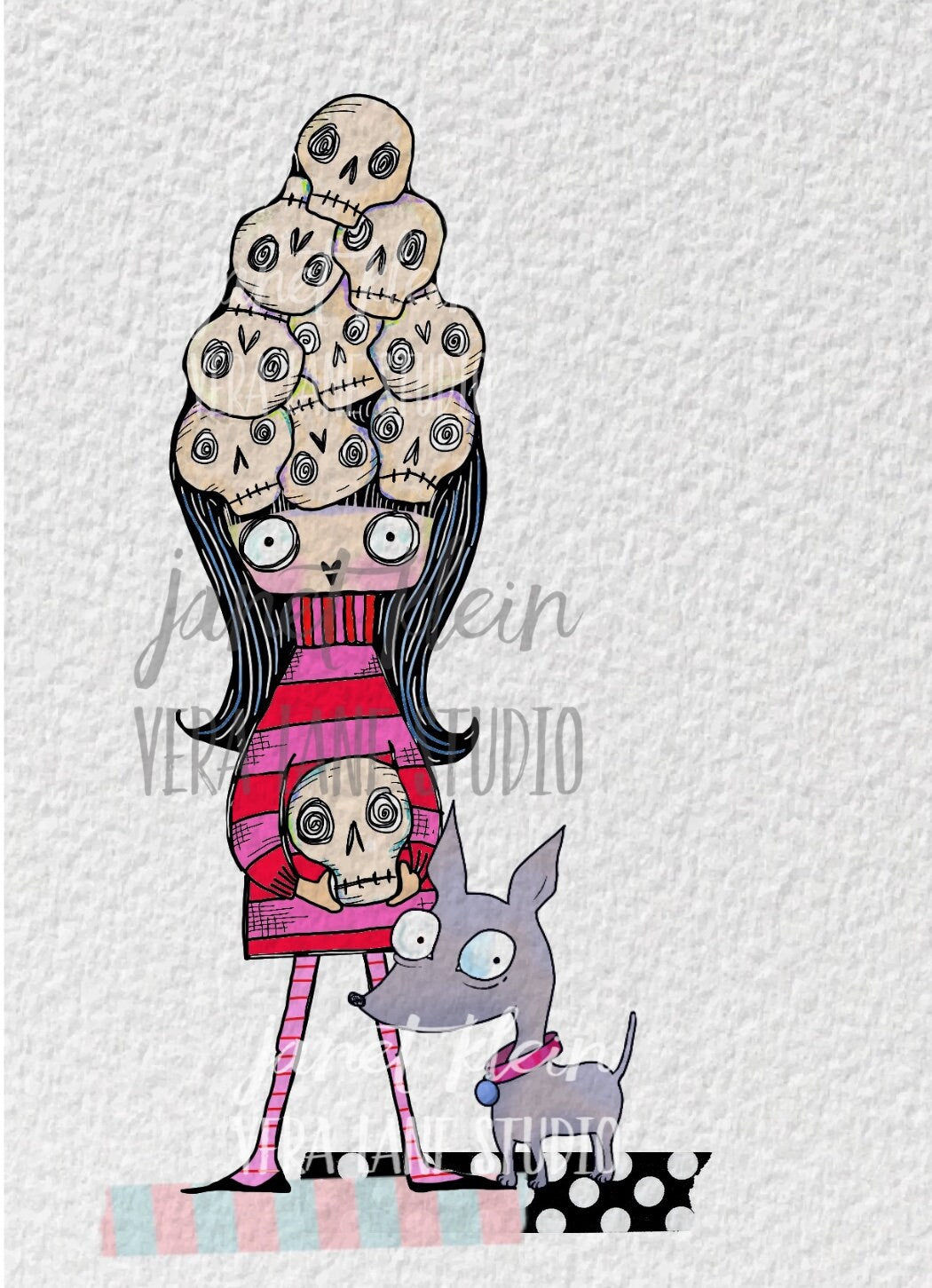 Skulldoos - 6 Digi Stamp bundle