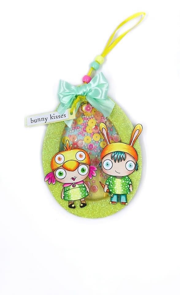 Tweet and BunnyBoy - Easter Bunny Chick Digital Stamps Card Kit Spring Cute Kids PNG JPG
