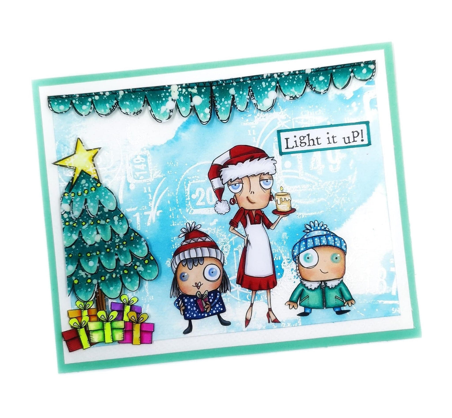 Time for Christmas - 7 Digi stamp bundle in PNG and JPG files