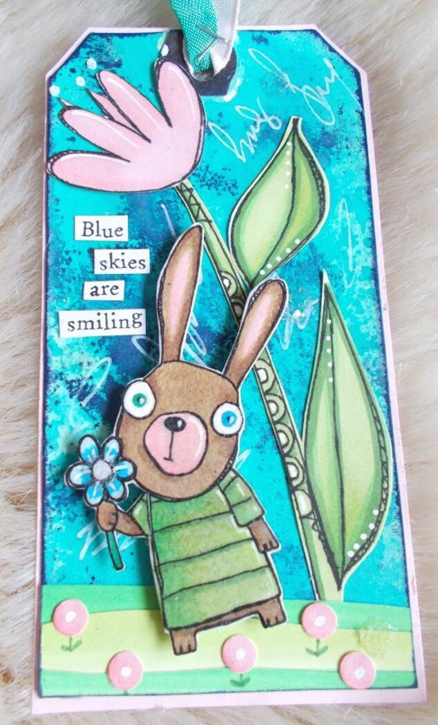 Hello Spring - 4 digi stamp set in jpg and png files