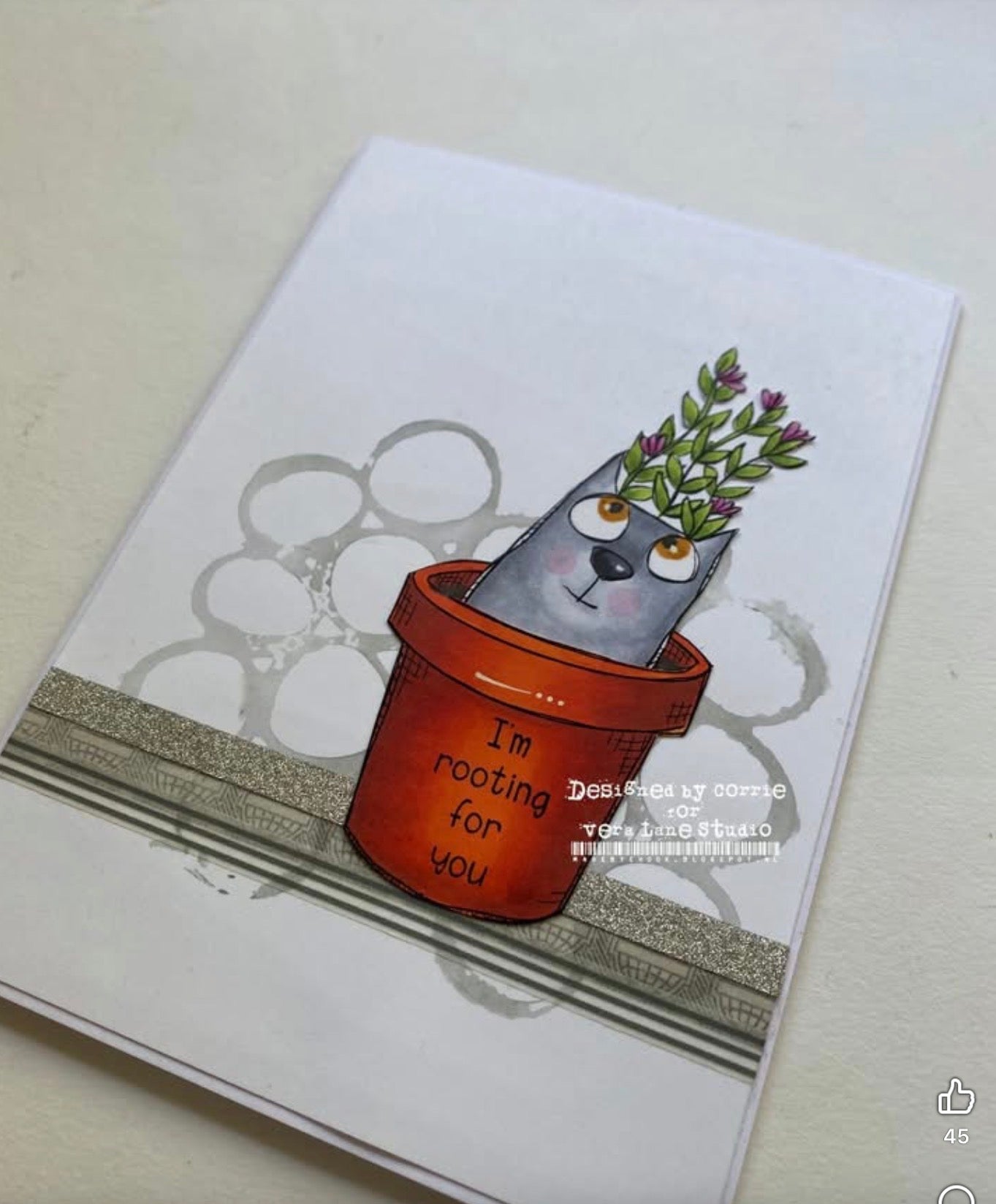 Catness Digital Stamp Card Kit & Printable Backgrounds