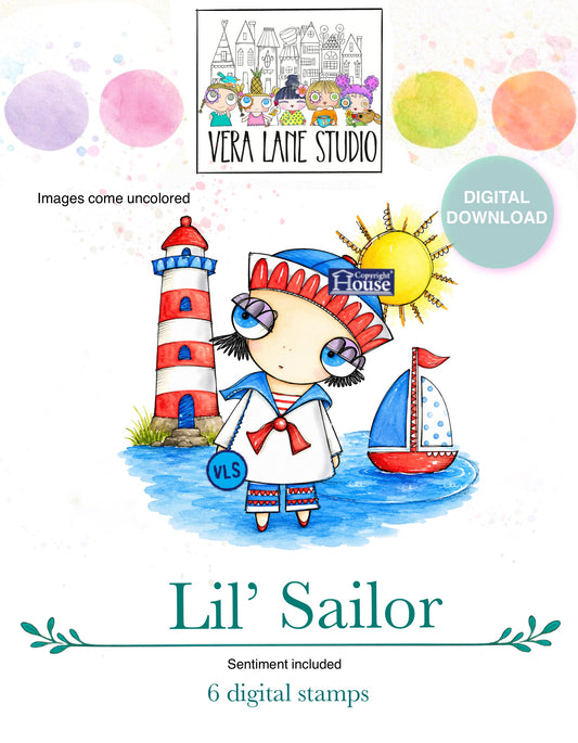 The Lil Sailor - 6 Digi stamp bundle