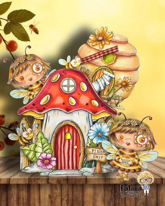 Bee Wee Fairy Digital Stamp and Scrap Kit | Fairy Chronicles