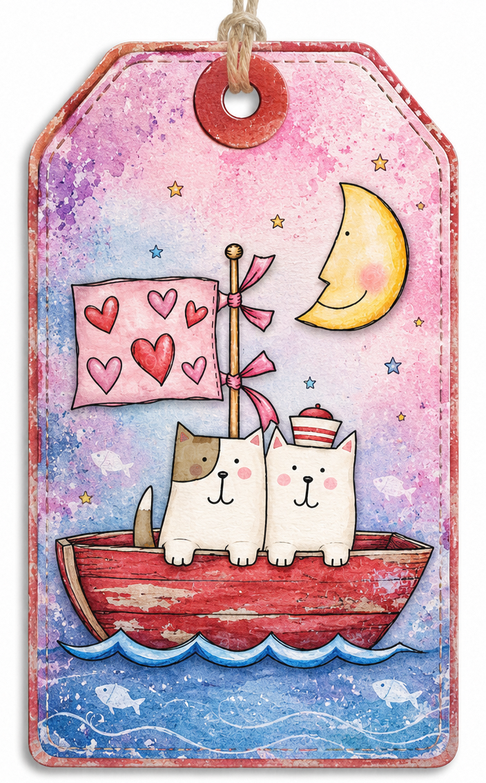 Love Boat - 7 Digi stamps in jpg and png files
