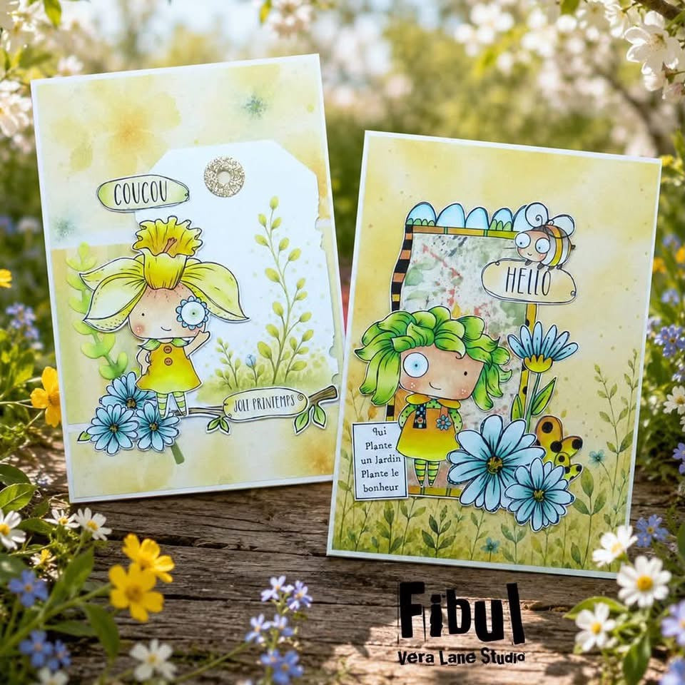 Magnifique Jardin Garden Girl Hand Illustrated Digital Stamps, French Floral PNG JPG