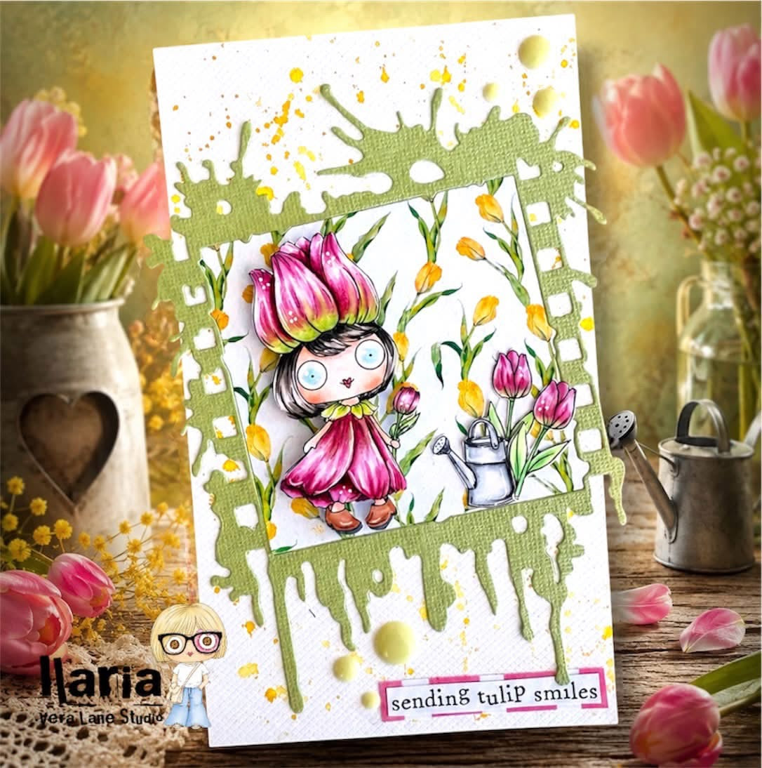 Tulip- Character digital card kit