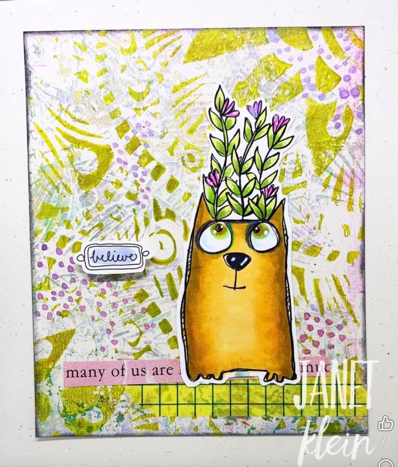 Catness Digital Stamp Card Kit & Printable Backgrounds