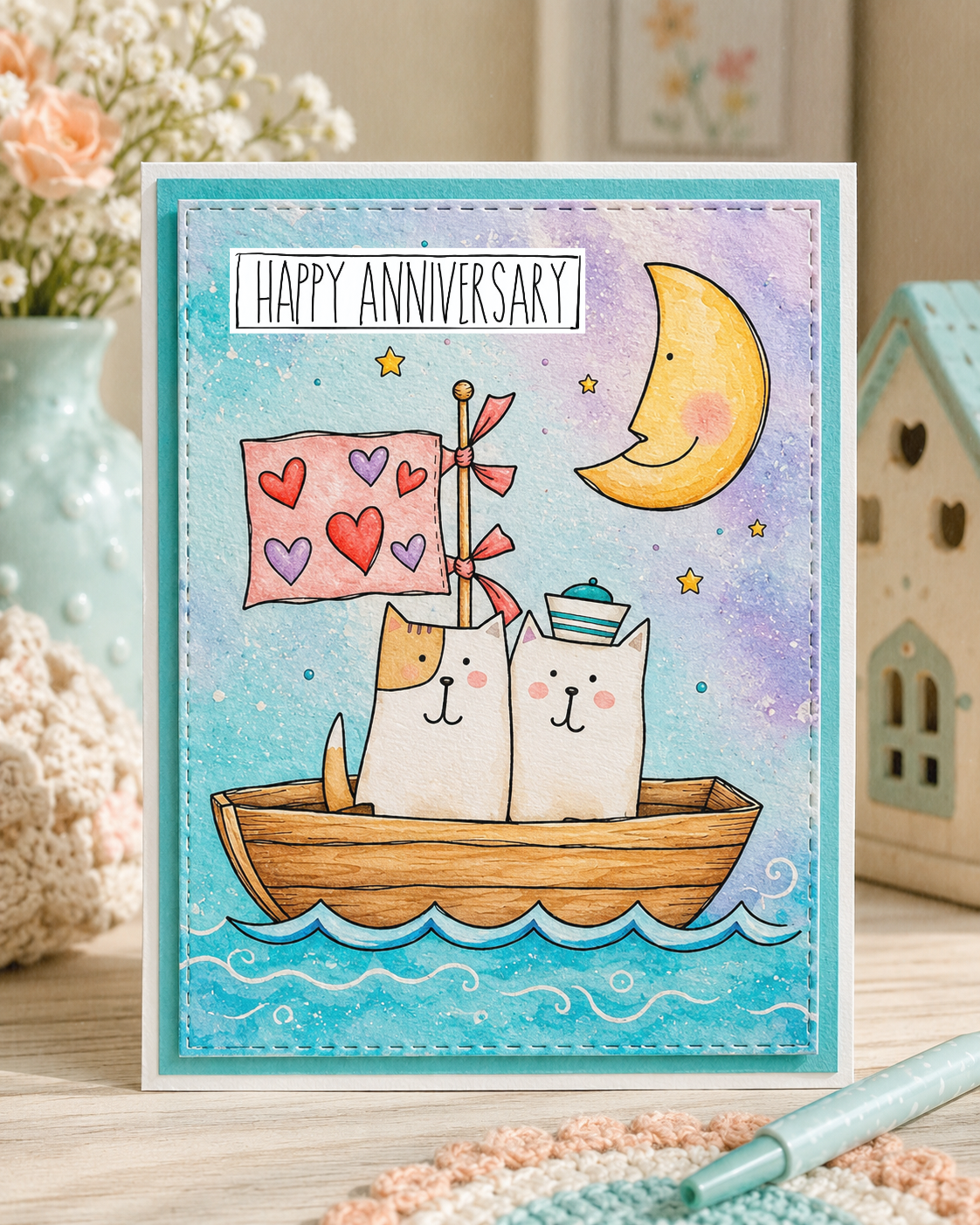 Love Boat - 7 Digi stamps in jpg and png files