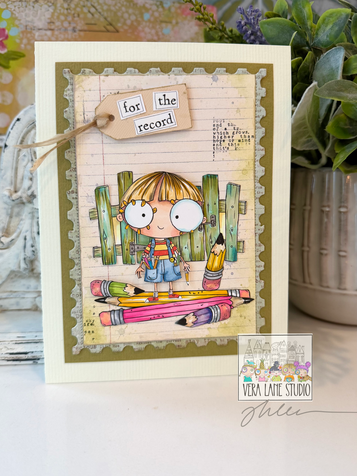 Pencil, Junior Detective digital scrap and card Kit
