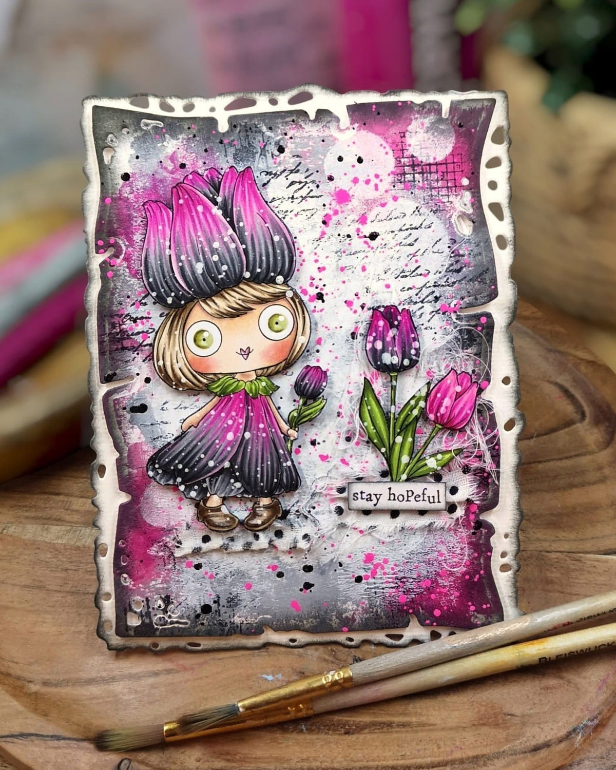 Tulip- Character digital card kit