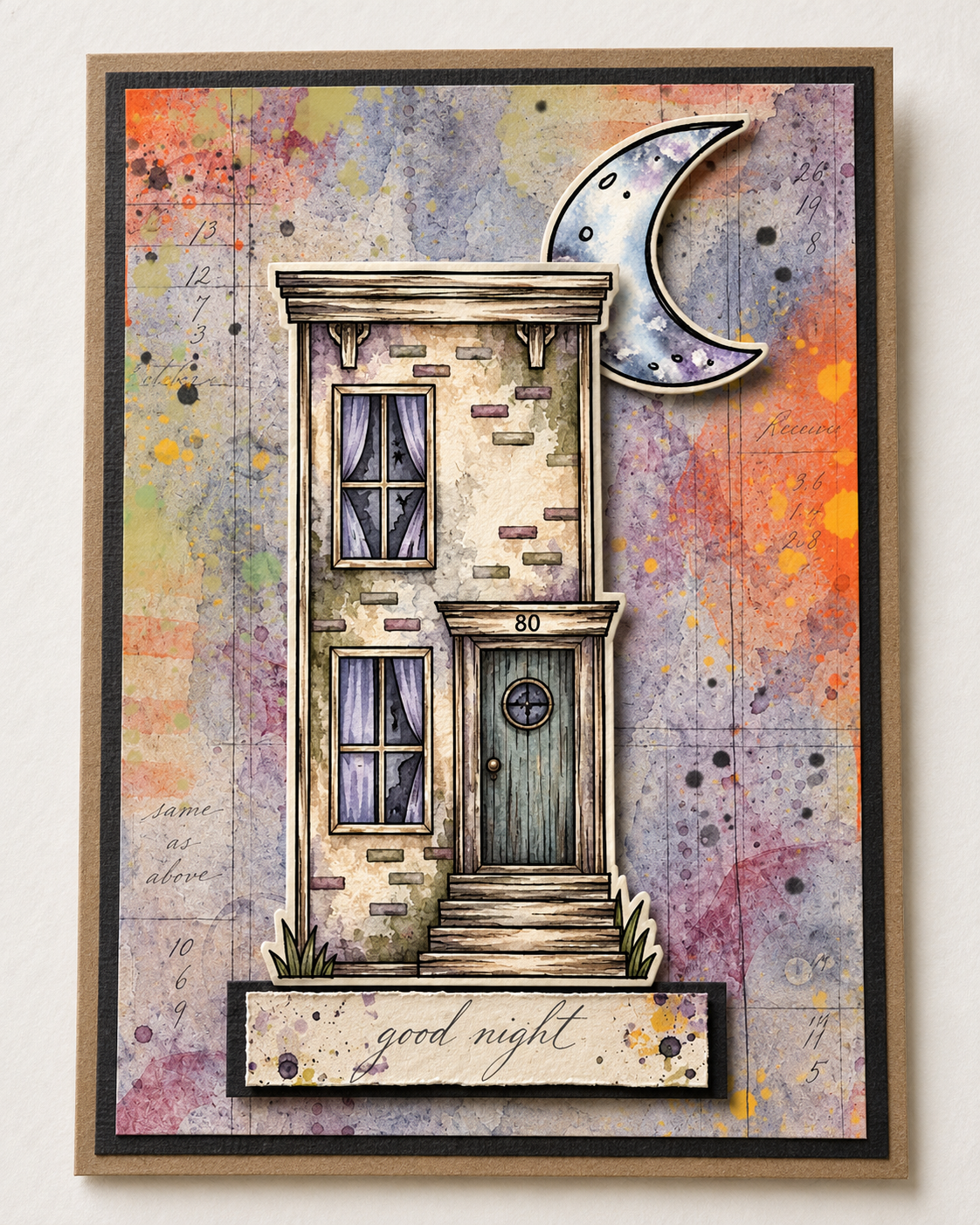 Apartment 80 - spooky houses digital stamps and card kit