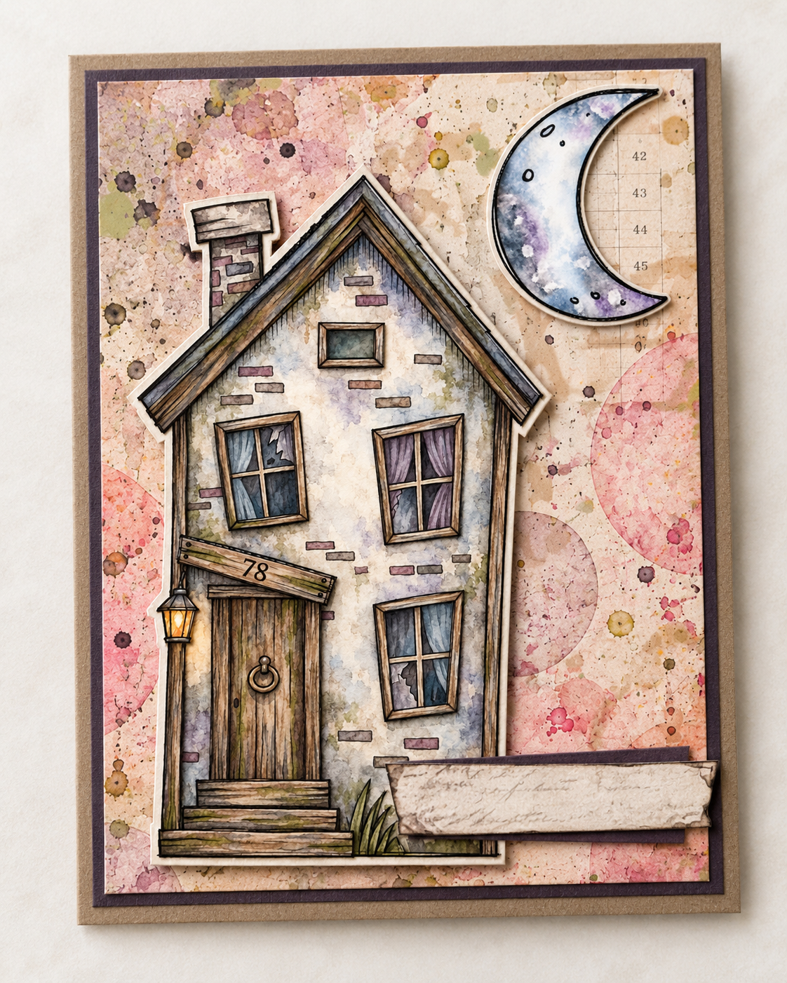 Apartment 80 - spooky houses digital stamps and card kit