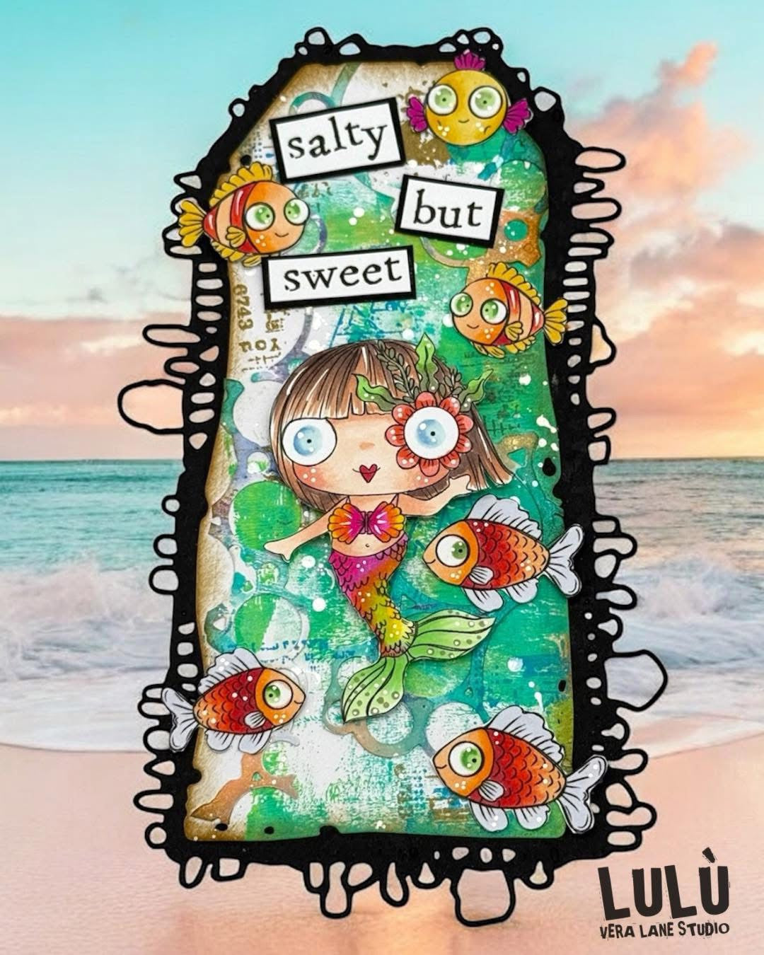 Emily Anne’s ocean dream bundle - 7 stamps, 12 colored digital papers