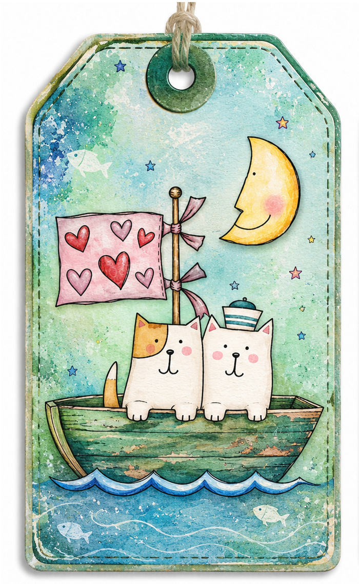 Love Boat - 7 Digi stamps in jpg and png files