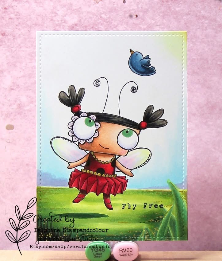 Ladybug - 5 Digi stamp bundle