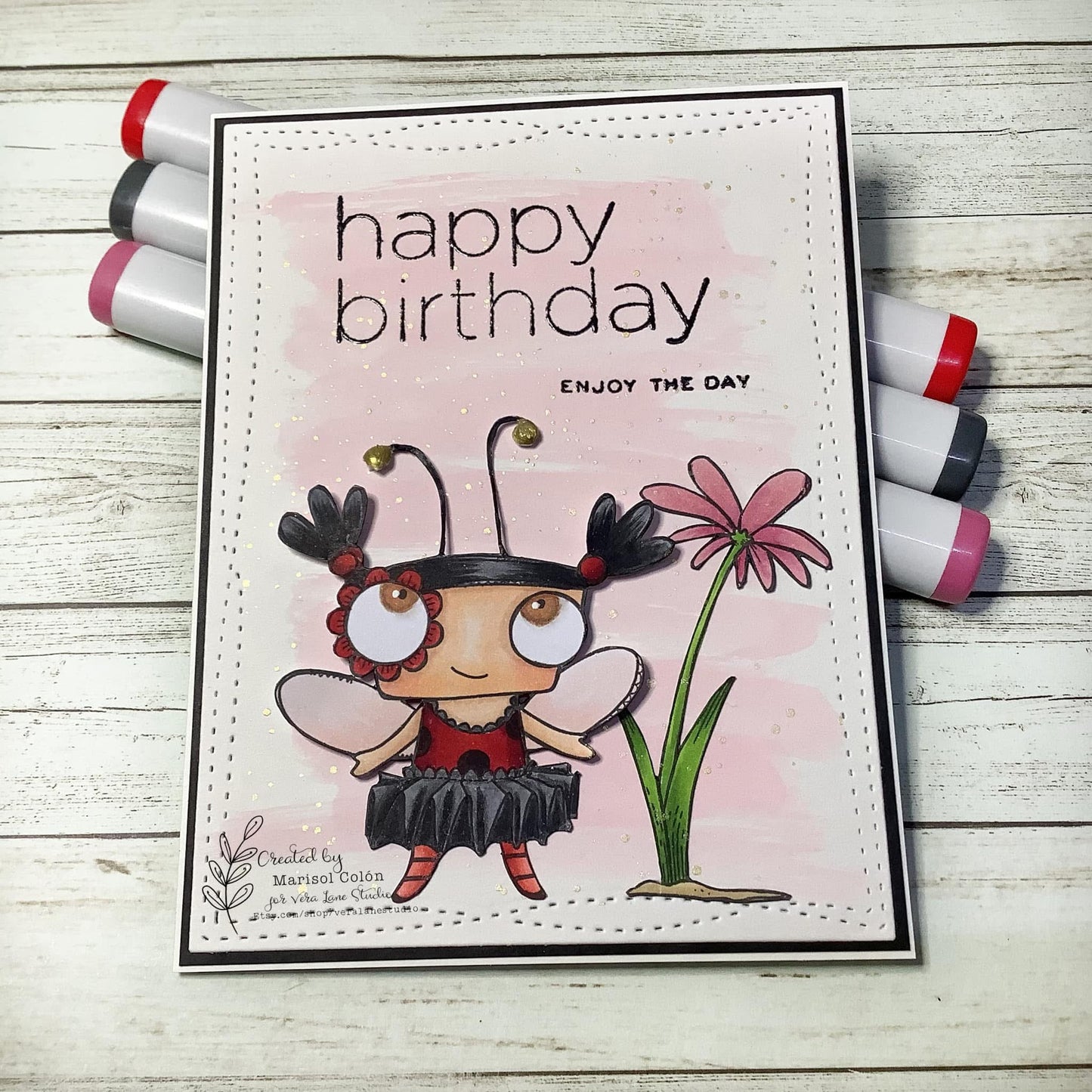 Ladybug - 5 Digi stamp bundle