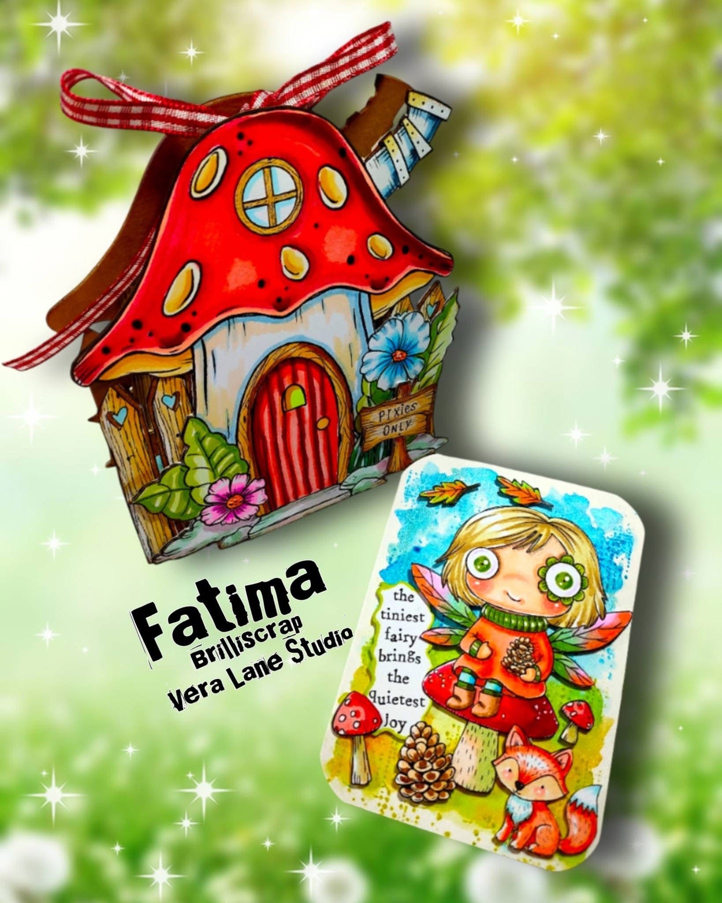 Frost Fern : January’s Fairy – 10 Digi Stamps In jpg and png files