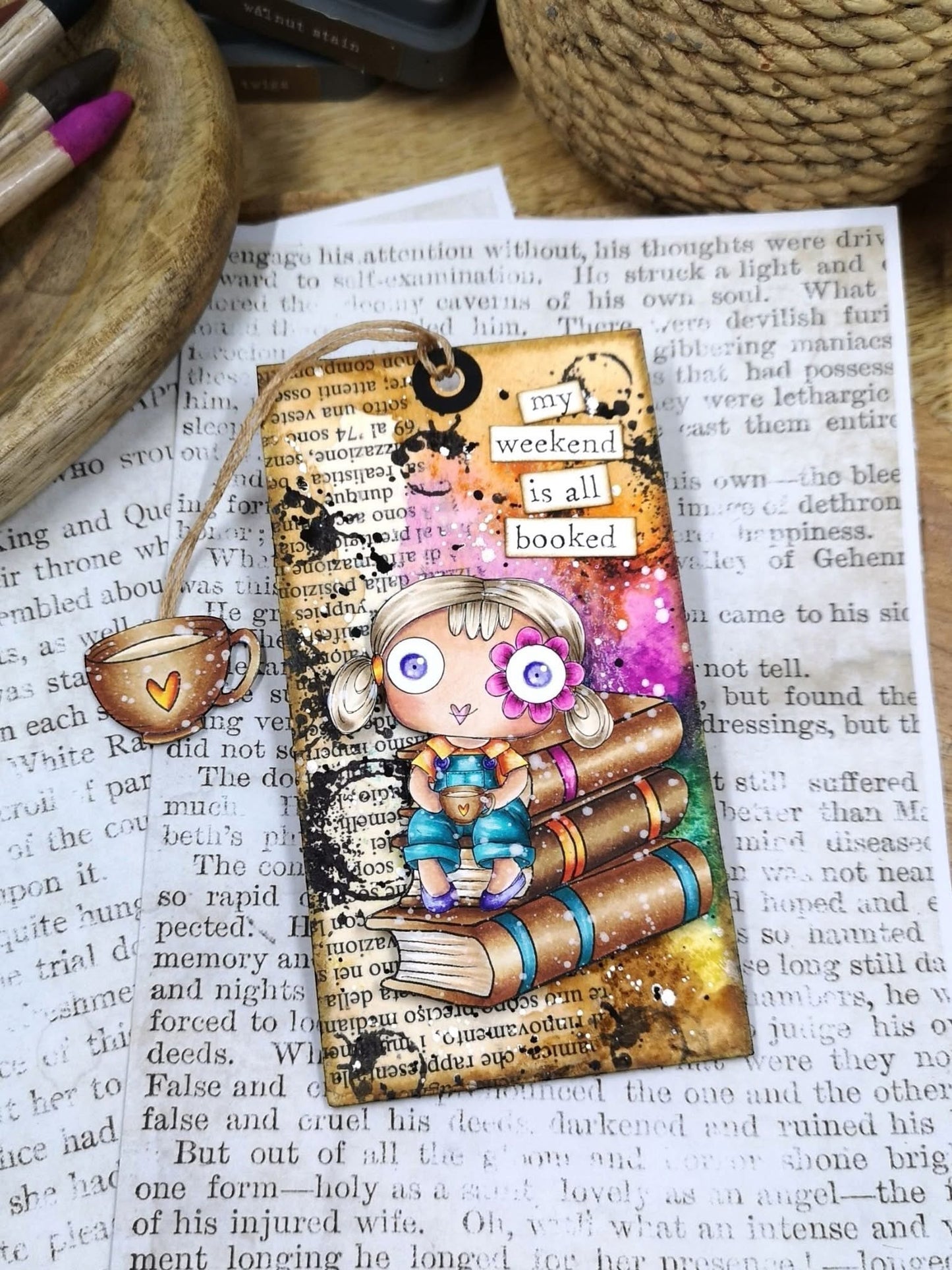 Chapter by Chapter Card Kit  - 8 Digi stamps in jpg and png files color character included