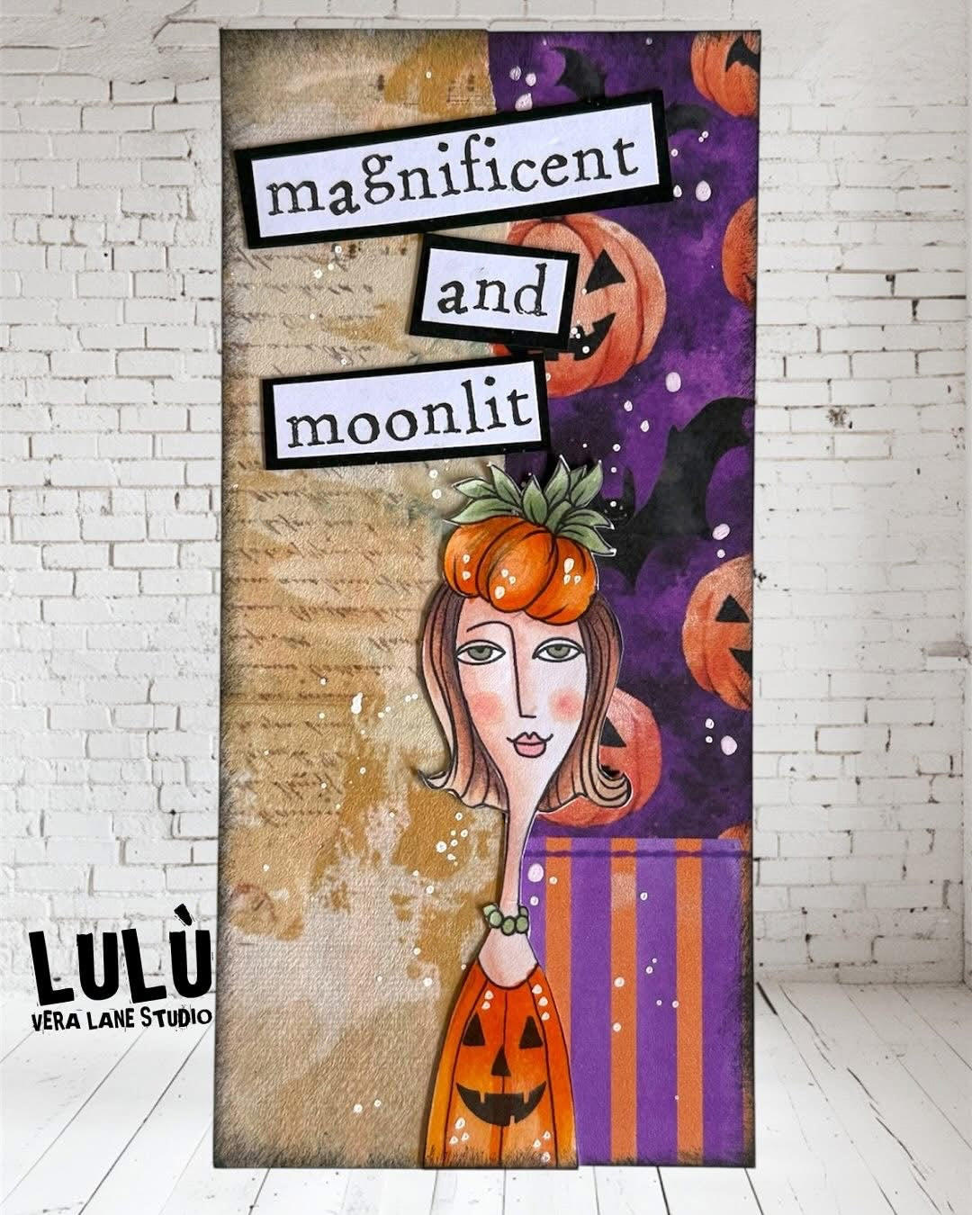 Charmed Digital Stamp Set – 7 Quirky Witches, Halloween Backgrounds & Washi Tape