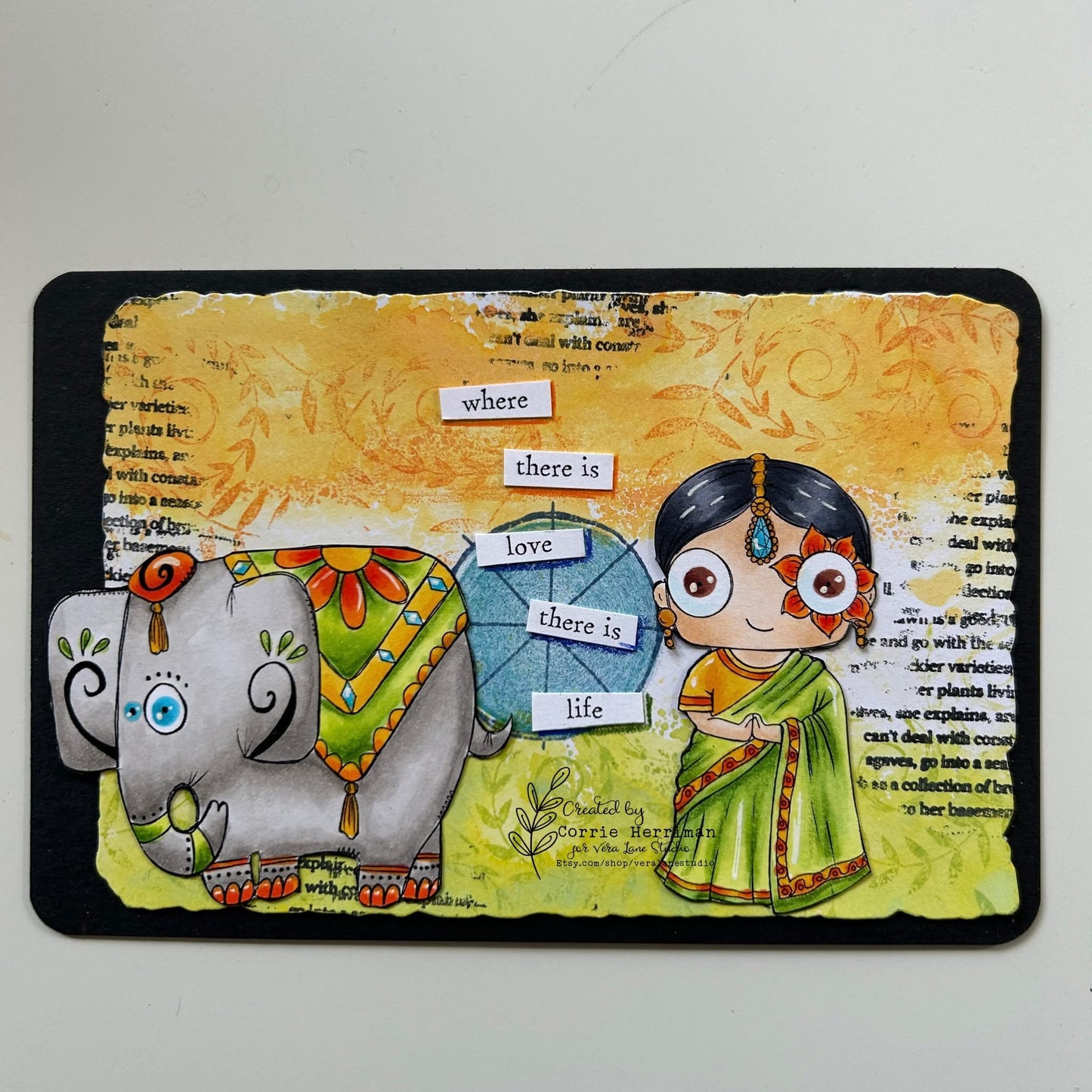 India - 7 Digi stamp set in jpg and png files